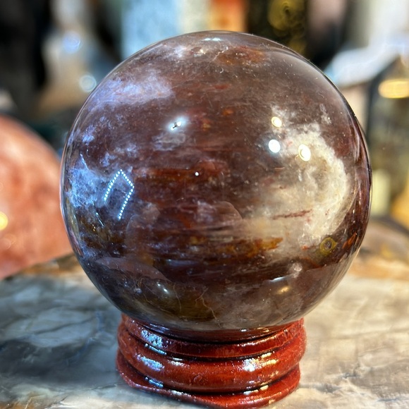 Flower Agate Crystal Sphere! - Picture 4 of 7